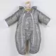 Jumpsuit - Grijs - Capuchon met Oren - Maat 68 (4-6 maanden)