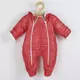 Baby Winterjumpsuit - Rood - Gewatteerd - Met Capuchon en Oortjes