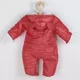 Baby Winterjumpsuit - Rood - Gewatteerd - Met Capuchon en Oortjes