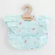 Slabbetje - Lichtblauw - Met ruffles - 35x27 cm - Waterdicht