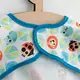 slabbetje - 42x35 cm - met dierenprint - klittenbandsluiting