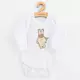 Baby Romper - Lange Mouwen - Geborduurde Teddybeer - Katoen