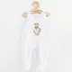 Babyromper - 100% katoen - Geborduurde teddybeer - Maat 68 (4-6 maanden)
