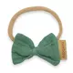 Haarband - Groen - Strik - Elastisch - Babyaccessoire - Baby haarband