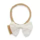 Haarband - Beige - Met strik - Geschikt voor baby's - Babyaccessoire