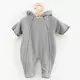 Jumpsuit - Grijs - Met Capuchon - Maat 56 (0-3 maanden)