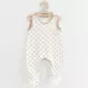 Baby onesie - Met voetjes - Met schouderknopen - Beige sterren