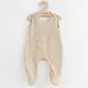 Baby rompertjes - 3-pack - Beige - Maat 80 (9-12 maanden)