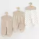 Babybroekjes - 3-delig - Beige - Dino's - Sterren - Uni