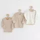 Rompertjes - 3-pack - Beige - Maat 62 - Dino-patroon - Sterrenpatroon