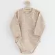 Rompertjes - 3 Stuks - Beige - Maat 68 (4-6m) - Lange Mouwen