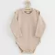 Rompertjes - 3 Stuks - Beige - Maat 68 (4-6m) - Lange Mouwen