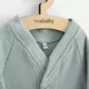 Babyvest - Lichtgroen - Katoen - Houten knopen - Size 92 (18-24m)