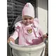 Baby cap - Roze - 100% katoen - Maat 80/86 - Baby muts
