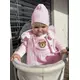 Baby Muts - Katoen - Wafelpatroon - Wit - Maat 92/98 - Babyhoofddeksel