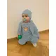 Baby muts - Lichtgrijs - 100% katoen - Maat 92/98 - Baby caps