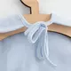 Slabbetje - Baby cotton bib - Happy elephant - Lichtblauw