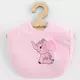 Slabbetje - 100% Katoen - Roze Olifant - 3D-Oren - Babyaccessoires