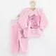 Babyset - T-shirt en sweatpants - Roze met olifantenprint