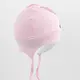 Babyhoedje - Roze - 3D-Oortjes - Olifantillustratie - 100% Katoen