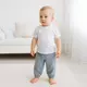 Kinderkleding - T-Shirt - Katoen Broek - Blauw-Grijs - 100% Katoen