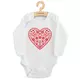 Babyromper - Lange mouwen - Folkloristisch patroon - Rood hart