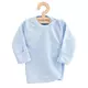 Baby shirt - Lichtblauw - Katoen - Drukknopen - Lange mouwen