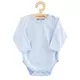 Baby body - Lichtblauw - 100% katoen - Lange mouwen - Drukknopen