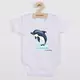 Baby Bodysuit - Jumping Dolphin Print - Korte Mouwen - 100% Natuurlijke Katoen