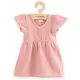 Baby katoen dress - Katoen - Roze - Korte mouwen - Ruffles