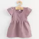 Babyjurk - Mauve - Katoen - Korte mouwen - Ruffles - Katoen