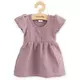 Baby jurk - Katoen - Lila - Katoen - Korte pofmouwen - Ronde halslijn