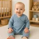 Jumpsuit - Katoen - 100% Katoen - Blauw - Baby Overal - Baby Kleding
