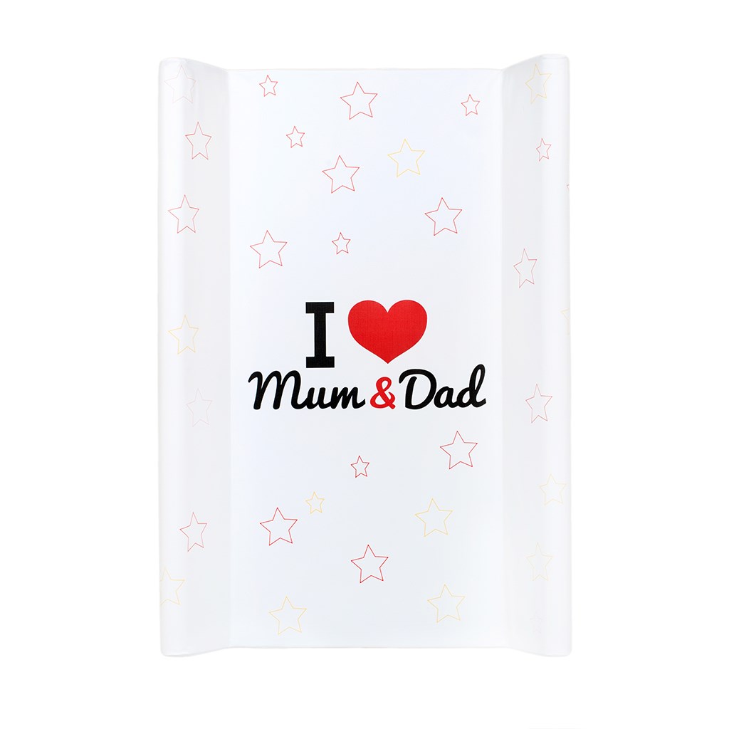 Aankleedkussen - 70x50cm - Waterproof - I Love Mum & Dad Design