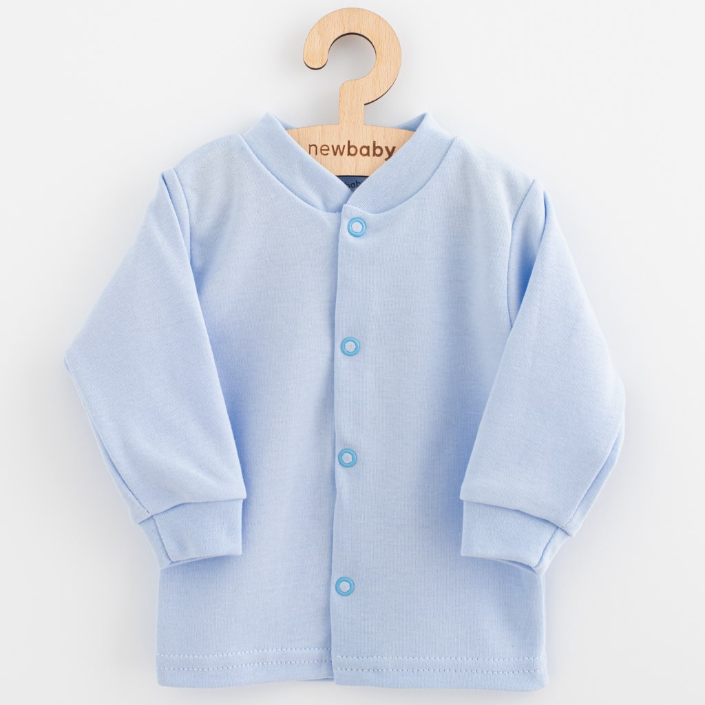 Babyvestje - Lichtblauw - 100% Katoen - Drukknoopsluiting