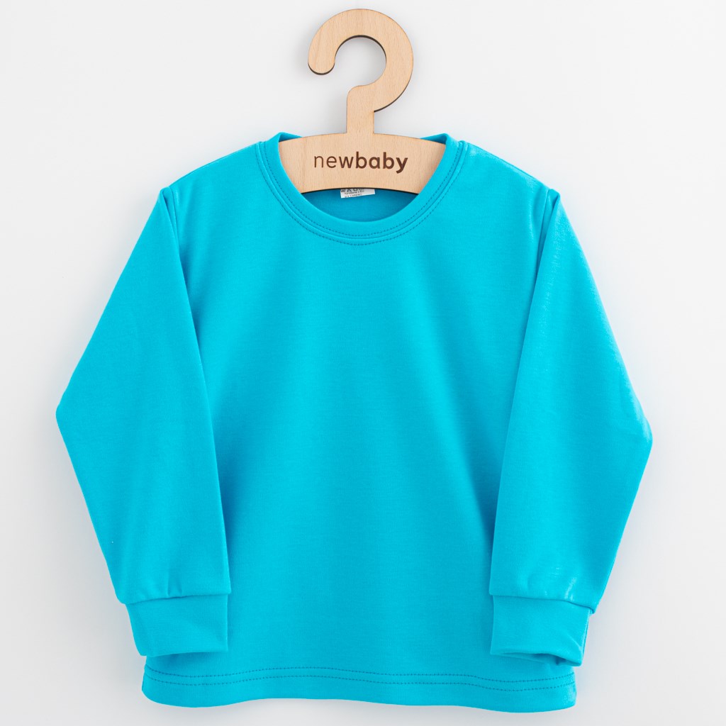 Babytrui - Katoenen T-Shirt - Lange Mouwen - Turquoise