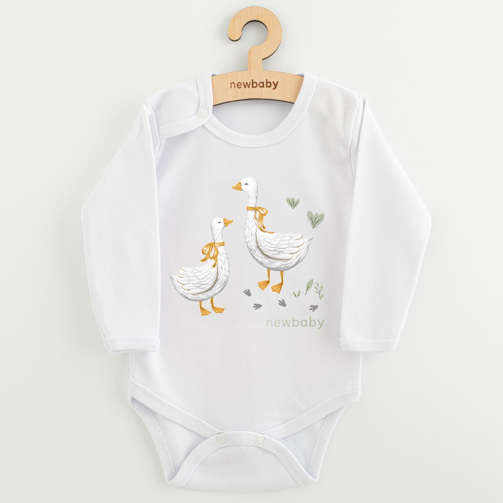Baby Bodysuit - 100% Katoen - Lange Mouwen - Drukknoopjes