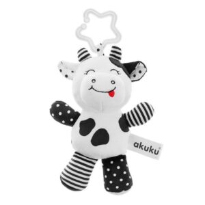Knuffelkoe zwart-wit speeltje
