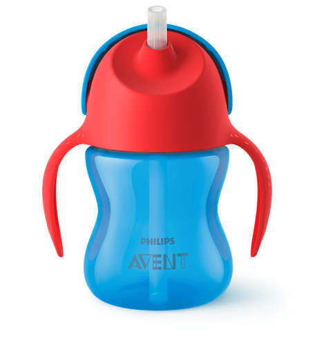 Beker Jongensblauw Rietje 200ml