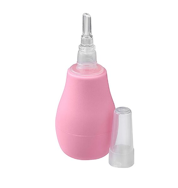 Baby Ono siliconen neusaspirator roze - Neusdouche baby