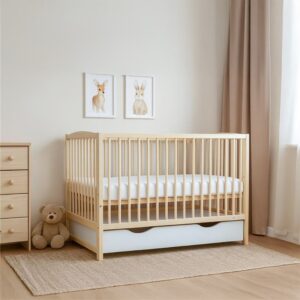 New Baby LILLY houten ledikant 120x60 met lade - Babybed
