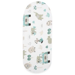 New Baby Safari hoeslaken 35x75 cm katoen - Kinderwagenlaken