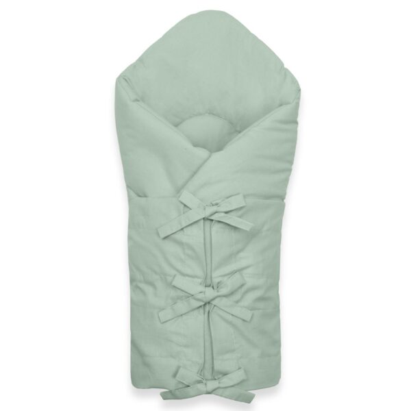 New Baby klassieke inbakerdoek 70x70 cm zeegroen - Babydoek